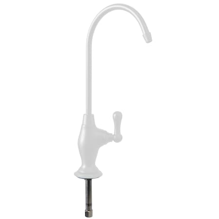 Westbrass Classic 10" Cold Water Dispenser in Powder coated White D2033-NL-50